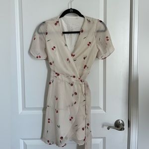 Cherry Wrap Dress